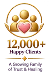 12,000+ happy clients connected with Life With Colours spiritual healing and wellness services