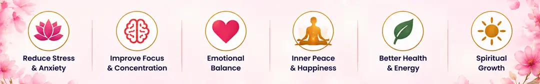 Learn the Meditation to reduce stress, improve the focus, emitional balance, spiritual growth